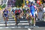 Alessandro Petacchi wins the first stage of the Tour de France 2010